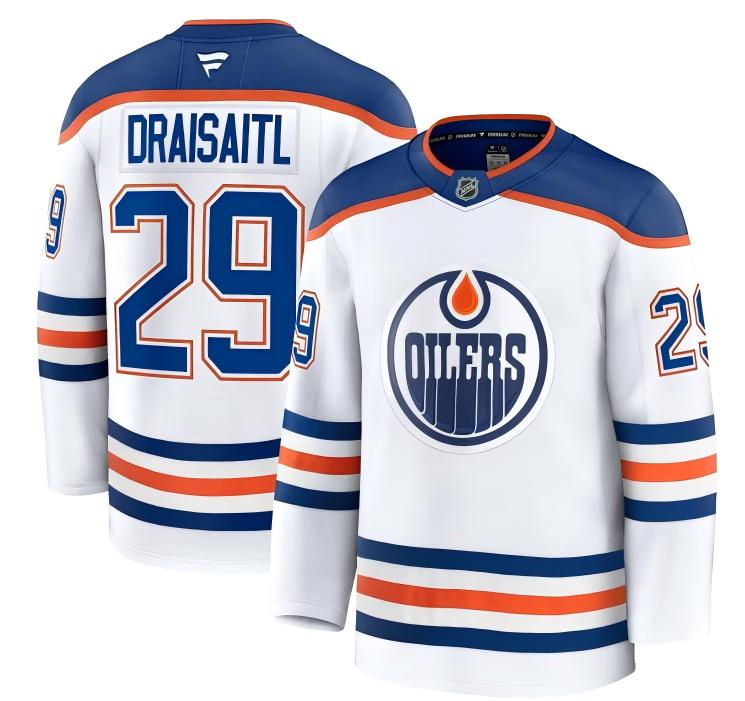 Women 2025 Edmonton Oilers #29 Draisaitl white NHL Jersey 1019(1)->women nhl jersey->Women Jersey
